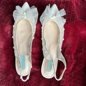 Ivory Sheer Embellished Shoe